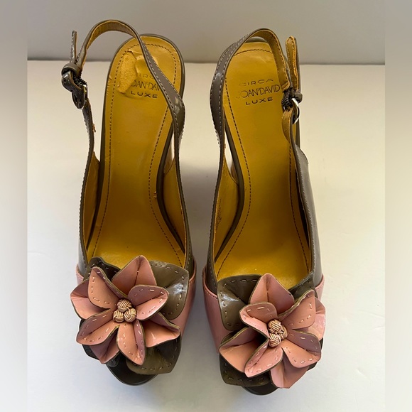 Circa Luxe Joan & David Cjreaia Cork Wedge Heels Shoes Size 7 - Picture 2 of 11